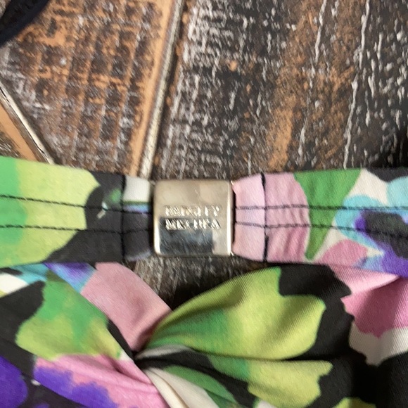 Badgley Mischka two-piece bathing suit. Size 10. - Picture 3 of 3